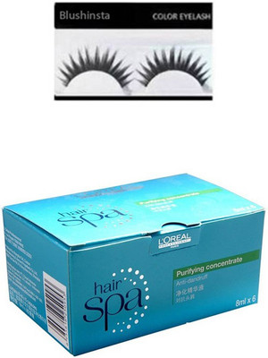 

blushinsta combo set of hair spa purifying concentrate eyelashes(Set of 2)