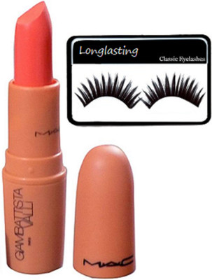 

longlasting Eyelashes With Mac Giambattista Valli Matte Finish lipstick(Set of 2)