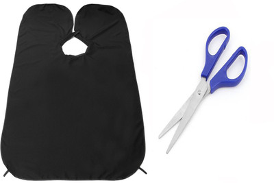 

JAGTEK Saloon Shaving Apron Special For Men, and Scissor(Set of 2)