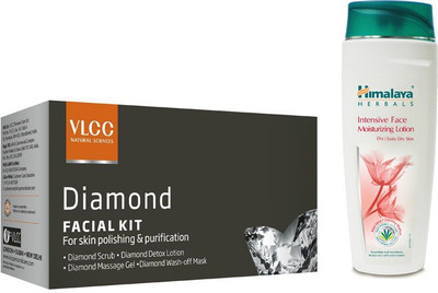 

Himalaya Intensive Face Moisturizing Lotion, Diamond Facial Kit(Set of 2)