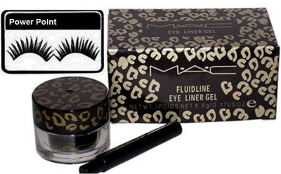 

power point Eyelashes, Mac Long Lasting Fluidline Eye Liner Gel(Set of 2)