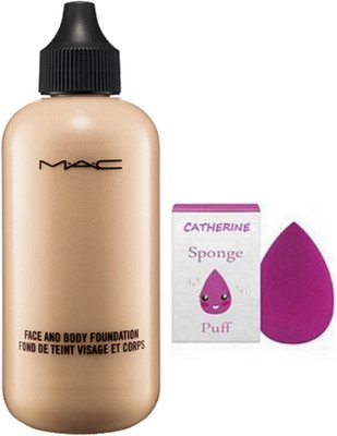 

Catherine Sponge Puff,mac Face & Body Foundation(Set of 2)