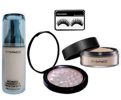 

Exclusive Sponge Puff, Mac Macthmaster Foundation, Losse Powder, Fit Powder Illuminator(Set of 4)