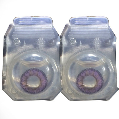 

iCONIC EYE purple monthly contact lens 1 pair with case solution Monthly Contact Lens(0.0, purple, Pack of 2)