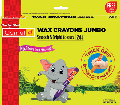 

Camel Jumbo Wax Crayons(Multicolor)