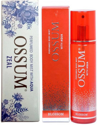 

OSSUM ZEAL+BLOSSOM Body Mist - For Men & Women(230 ml, Pack of 2)