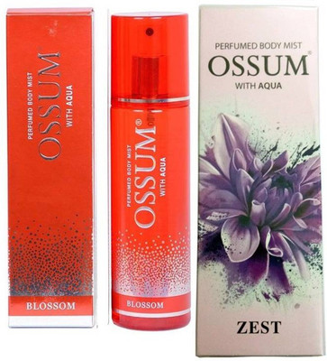 

OSSUM ZEST+BLOSSOM Body Mist - For Men & Women(230 ml, Pack of 2)