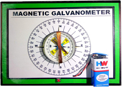 MELODY's Magnetic Compass Galvanometer-A Simple Coil with A Compass Science Physics Working Projects & Model Educational Electronic Hobby Kit
