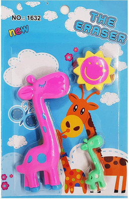 

BOXO Beautiful Eraser Sets for kids Boys & Girls, Perfect return Gifts For Kids, Multicolor Non-Toxic Eraser(Multicolor)