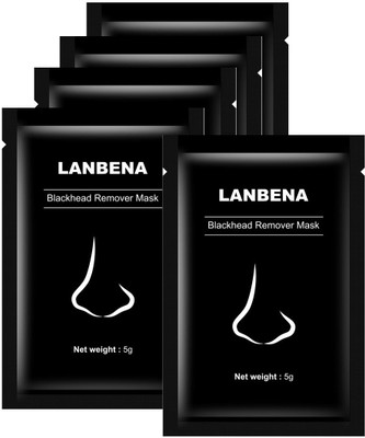 

LANBENA Blackhead Remover Mask : Bamboo Charcoal Peel off Mask (Pack of 5)(5 g)