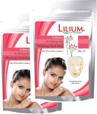 

Lilium Herbal Skin Recharge Whitening Facial Mask Pack of 2(25 g)