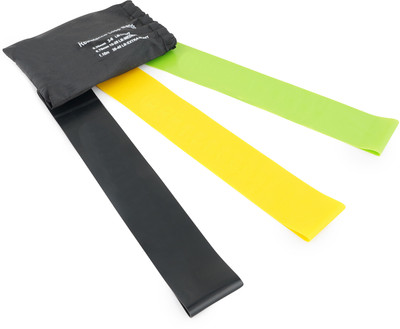 

JMO27Deals (Pack Of 3) Sports Loop Medium Resistance Band(Black, Pack of 3), Black;green;yellow