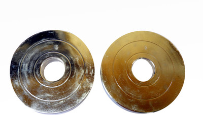 

Royal 5 kg 2 pc Silver 55mm Olympic Plates Silver Weight Plate(10 kg)