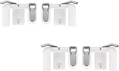 Oxza Set Of 2 PUBG Sensitive Shoot/Aim Buttons L1 R1 Trigger Mobile Game Controller for Andriod & IOS Gaming Accessory Kit(White, For Mac OS)