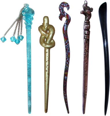 

Disney Frozen Combo of Multi Color Juda Sticks Bun Stick(Multicolor)