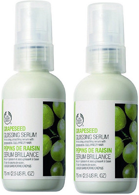 

The Body Shop Grapeseed Glossing Hair Serum Set of 2(75 ml)