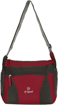 

Hi-Speed Messenger Bag(Red, Brown), Brown;red