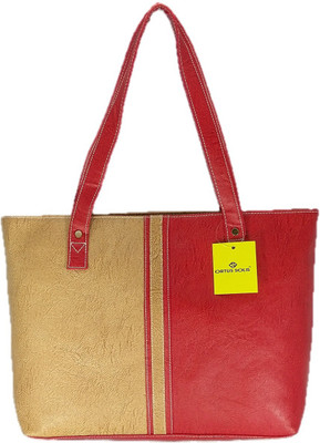 

ORTUS SOLIS Hand-held Bag(Beige, Red)