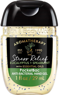 

Bath & Body Works PocketBac Anti-Bacterial Hand Gel, Stress Relief - 29ml (1oz)(29 ml, Bottle)