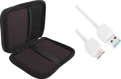 

Deals Destination Combo of USB 3.0 A to Micro B Cable & Soft, Waterproof & ShockProof HD Cover 2.5 External Hard Disk Cable & Cover(For Seagate, Toshiba, WD, Sony, Transcend, Lenovo, ADATA, HP & Hitachi 2.5 inch External Hard Disks, Multicolor)