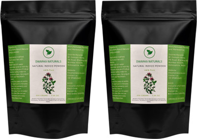 

Dwarka Naturals 100% Pure Natural Indigo Powder (Pack of 2)(400 g)