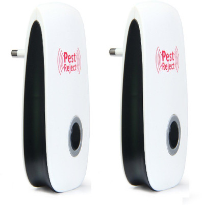 

ACUTAS 2 Pcs Enhance Version Electronic Cat Ultrasonic Anti Mosquito Killer Katten Insect Pest Controller Mouse Cockroach Repeller (India Plug)(Pack of 2)