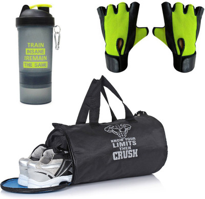 

Vellora sports three combo bag gloves and shaker Gym & Fitness Kit