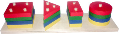 

kidoz kingdom WOODEN LEARNING TOY (COLOUR, SHAPE, COUNTING)(Multicolor)