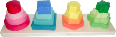 

kidoz kingdom WOODEN SHAPE AND COLORS LEARNING TOYS(Multicolor)