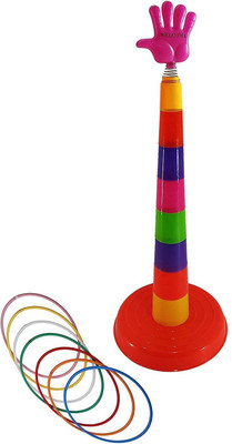 

The Viyu Creation Imported Indoor/Out Door Ultimate Fun Box Plastic Ring Toss Quoits Hoopla Throw Game for kids(Multicolor)