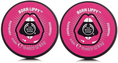 

The Body Shop Born Lippy Pot Lip Balm - Raspberry Set Of Two Each 8.9g Raspberry(Pack of: 2, 8.9 g)