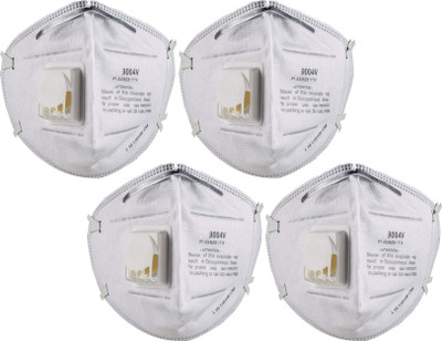 

ARYSHAA Particulate Respirator Face Mask (Pack of 4) (9004V - 4Pcs) Mask and Respirator