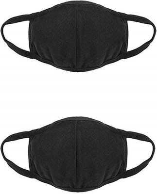 

AARYAH AARYAH 2 PCS Dust/Anti pollution Protective Face Mouth Mask & Nose Respirator for Boys/Girls/ Bike Rider Washable -Black(Pack of 2 Mask) A-MM-001 Mask