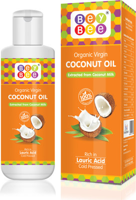 

Bey Bee Extra Virgin Cold Pressed Coconut oil for Skin and Hair Oil(200 ml)