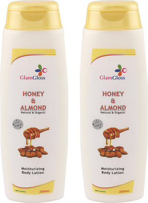 

Glamgloss honey & almond body lotion(200ml) 2 Piece(400 ml)