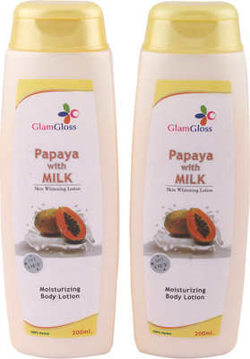 

Glamgloss Papaya with milk body lotion(200ml) 2 Piece(400 ml)