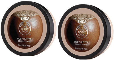 

The Body Shop Shea Nourishing Body Butter 50 ml Each Set Of TWo 2 In 1(50 ml)