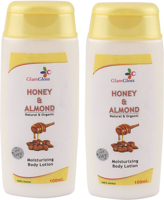 

Glamgloss honey & almond body lotion(100ml) 2 Piece(200 ml)