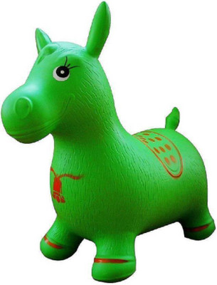 

eEdgestore Jumping & Bouncer Riding Horse Inflatable Animal Toy for kids(Green)