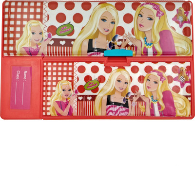 

Qzark Pencil Box Princess Art Plastic Pencil Box(Set of 1, Red)