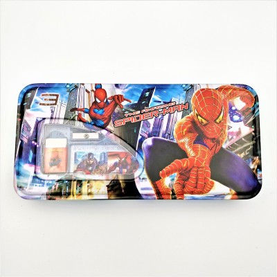 

Qzark Pencil Box Spiderman Art Metal Pencil Box(Set of 1, Multicolor)