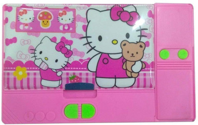 

Gencliq 1 HEllo kitty Art Plastic Pencil Box(Set of 1, Pink)