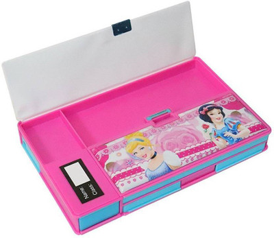 

Gencliq 1 Cartoon Art Plastic Pencil Box(Set of 1, Pink)