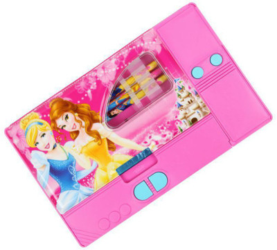 

Gencliq 1 Barbie Art Plastic Pencil Box(Set of 1, Pink)