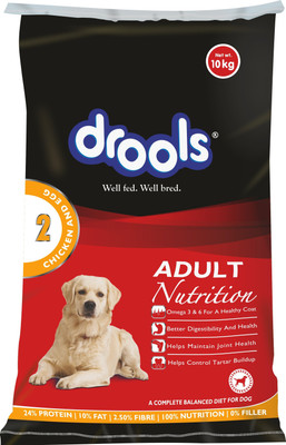 

Drools Adult Chicken, Egg 10 kg Dry Dog Food