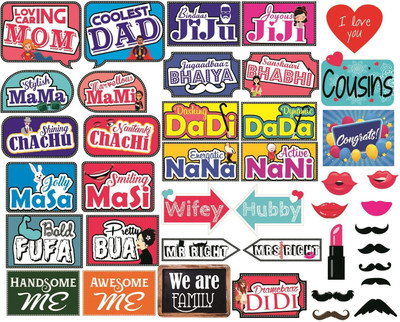 

SYGA 40_WeddingProps Photo Booth Board(Party)