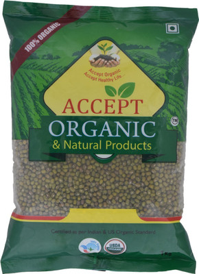 

ACCEPT ORGANIC Unpolished Green Moong Dal (Whole)(1 kg)