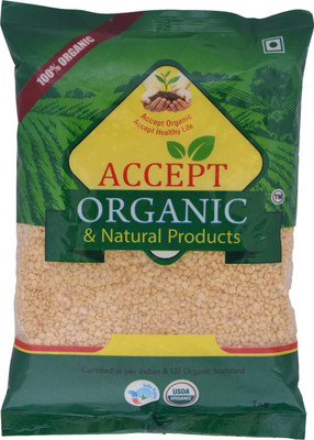 

ACCEPT ORGANIC Unpolished Yellow Moong Dal (Split)(1 kg)