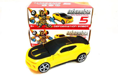 

KIDZIAN Robot Car-Automatically Transformer Toy Car with Light and Sound for Kids-Best Toy For Kids(Yellow)