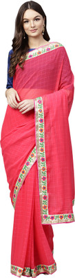 Ratnavati Self Design Bollywood Georgette Saree(Pink)